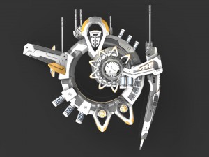 drone alen white 3D-Modell