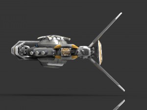 drone alen white 3D-Modell