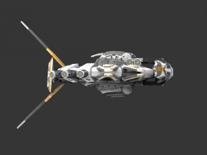 drone alen white 3D-Modell