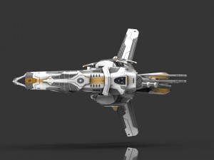 drone alen white 3D-Modell