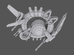 drone alen white 3D-Modell
