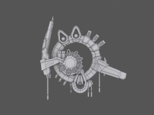 drone alen white 3D-Modell