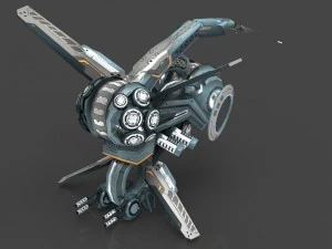 drone v3 cybertech 3D Model