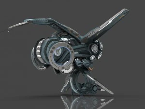 drone v3 cybertech 3D Model