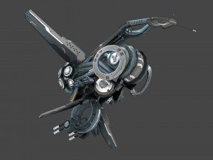 drone v3 cybertech Modèle 3D