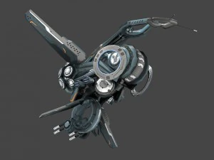 drone v3 cybertech 3D Model