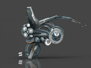 drone v3 cybertech 3D Model