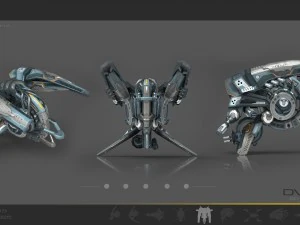 drone v4 cybertech 3D Model