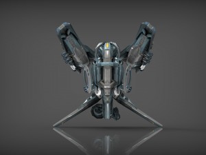 drone v4 cybertech 3D Model