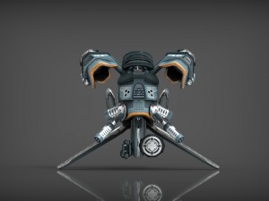 drone v4 cybertech 3D Model