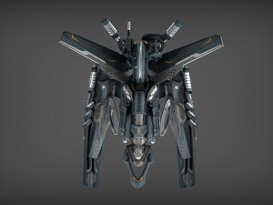 drone v4 cybertech 3D Model