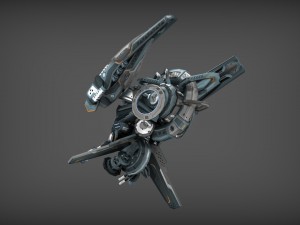 drone v4 cybertech 3D Model