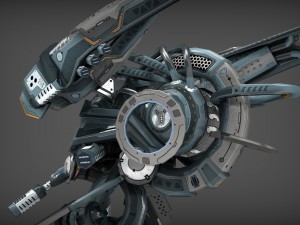 drone v4 cybertech 3D Model