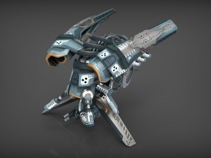 drone v4 cybertech 3D Model