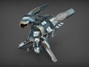 drone v4 cybertech 3D Model