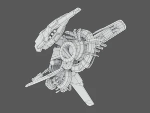 drone v4 cybertech 3D Model