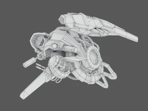 drone v4 cybertech 3D Model