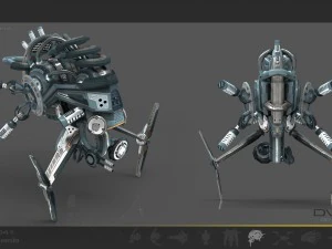 drone v5 cybertech 3D Model