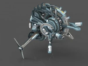 drone v5 cybertech 3D Model