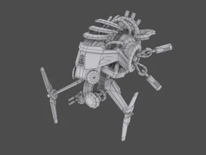 drone v5 cybertech 3D Model