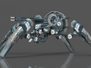 drone v6 cybertech spider 3D-Modell