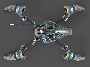 drone v6 cybertech spider 3D-Modell