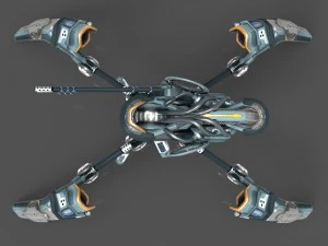drone v6 cybertech spider 3D Model