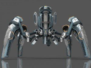 drone v6 cybertech spider 3D-Modell