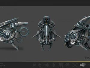 drone v7 cybertech 3D Model