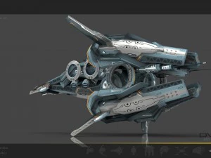 drone v8 cybertech 3D Model