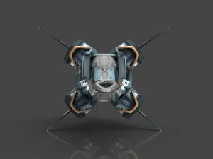 drone v8 cybertech 3D Model
