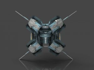 drone v8 cybertech 3D Model