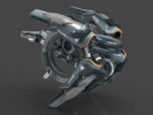 drone v9 cybertech Modello 3D