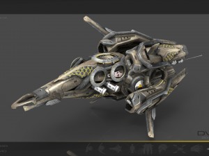drone v8 scifi 3D 模型