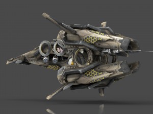 drone v8 scifi 3D 模型