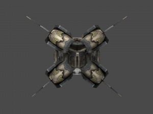 drone v8 scifi 3D 模型