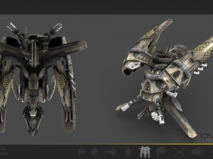 drone v4 scifi 3D 模型