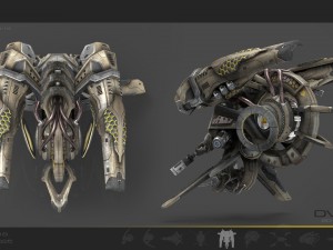 drone v4 scifi 3D Модель