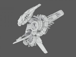 drone v4 scifi 3D Модель