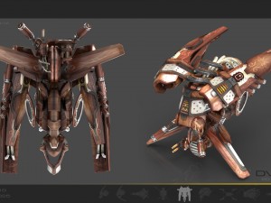 drone v4 wood 3D 模型