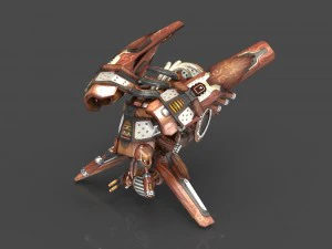 drone v4 wood 3D Model