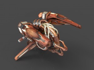 drone v4 wood 3D-Modell