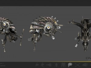 drone v5 scifi Model 3D