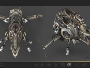 drone v5 scifi Model 3D