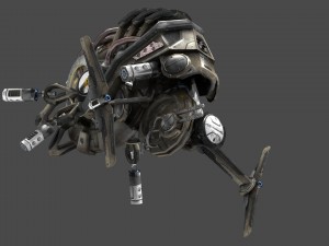 drone v5 scifi Model 3D