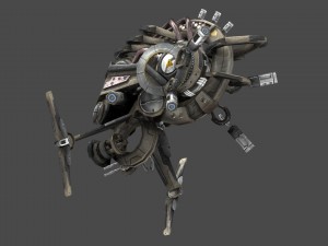drone v5 scifi Model 3D