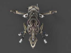 drone v5 scifi Model 3D