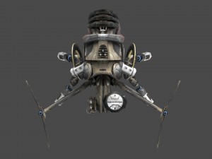 drone v5 scifi Model 3D