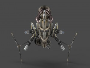 drone v5 scifi Model 3D