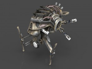 drone v5 scifi Model 3D